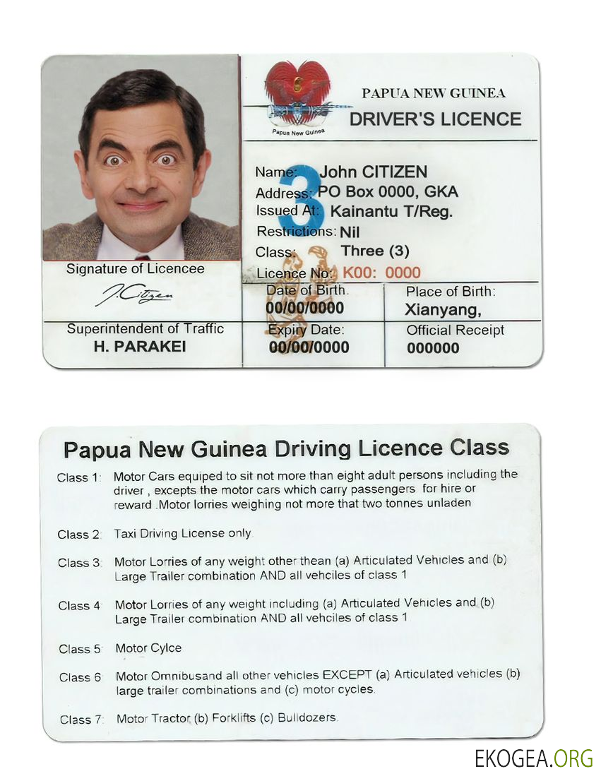 Papua New guinea template